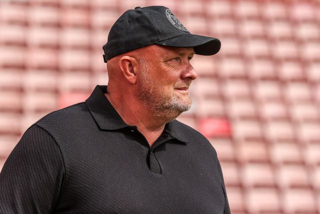 Andy Woodman manager of Bromley arrives ahead of the Sky Bet League One match Barnsley vs Bromley at Oakwell, Barnsley, United Kingdom on 15 August 2026

(Photo by Alfie Cosgrove/News Images)