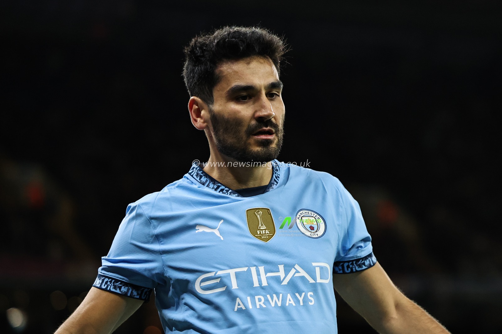 Ä°lkay GÃ¼ndoÄŸan of Manchester City during the Premier League match Manchester City vs Leicester City at Etihad Stadium, Manchester, United Kingdom, 2nd April 2025

(Photo by Mark Cosgrove/News Images)