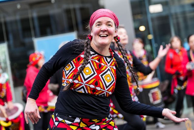 Street Dancers outside the stadium ahead of the Quilter Nations Series 2025 match Wales vs South Africa at Principality Stadium, Cardiff, United Kingdom, 29th November 2025

(Photo by Andrew Lewis/News Images)

*** GER AUT SUI OUT ***