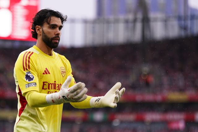 Arsenal goalkeeper David Raya during the Premier League match Arsenal vs Fulham at Emirates, London, United Kingdom on 02 May 2026

(Photo by Harvey Murphy/News Images)