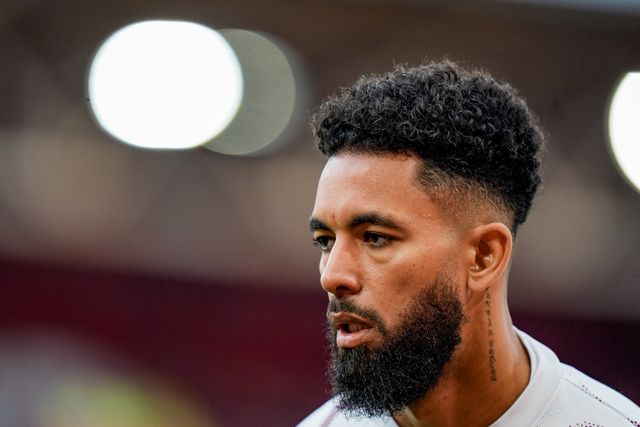 Douglas Luiz of Aston Villa in the pregame warmup session  during the Premier League match Nottingham Forest vs Aston Villa at City Ground, Nottingham, United Kingdom on 12 April 2026

(Photo by Maynard Manyowa/News Images)