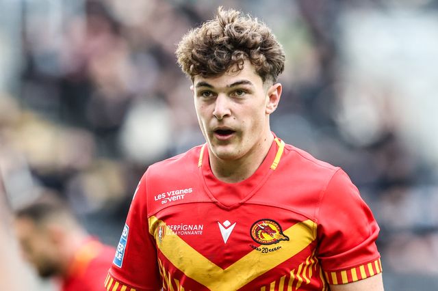 Alexis Lis of Catalans Dragons during the Betfred Super League round 6 match Hull FC vs Catalans Dragons at MKM Stadium, Hull, United Kingdom on 29 March 2026

(Photo by Alfie Cosgrove/News Images)