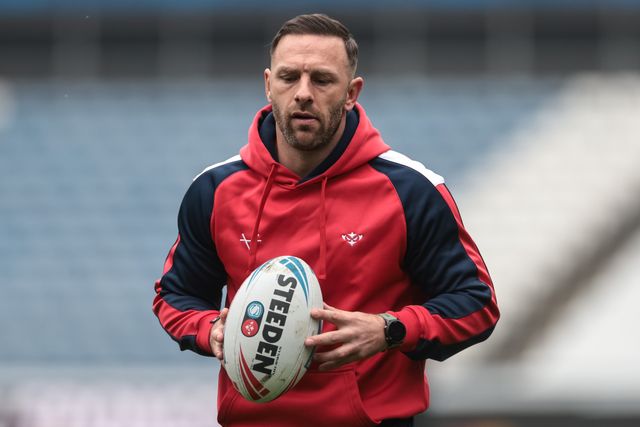 Luke Gale Hull KR assistant coach in the pre-game warm up during the Betfred Super League Round 4 match Huddersfield Giants vs Hull KR at Accu Stadium, Huddersfield, United Kingdom on 08 March 2026

(Photo by Mark Cosgrove/News Images)