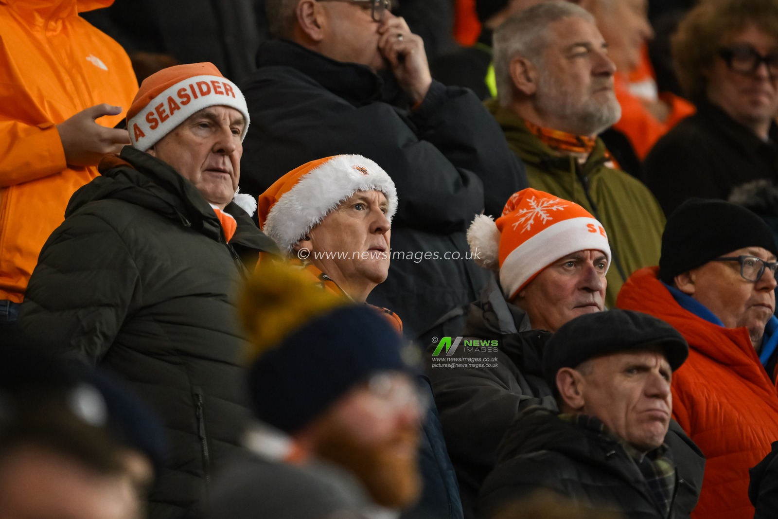 Fans during the Sky Bet League 1 match Blackpool vs Stevenage at Bloomfield Road, Blackpool, United Kingdom, 21st December 2024

(Photo by Craig Thomas/News Images)
