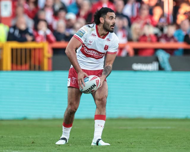 Tyrone May of Hull KR during the Betfred Super League round 10 match Hull KR vs Castleford Tigers at Sewell Group Craven Park, Hull, United Kingdom on 30 April 2026

(Photo by Mark Cosgrove/News Images)