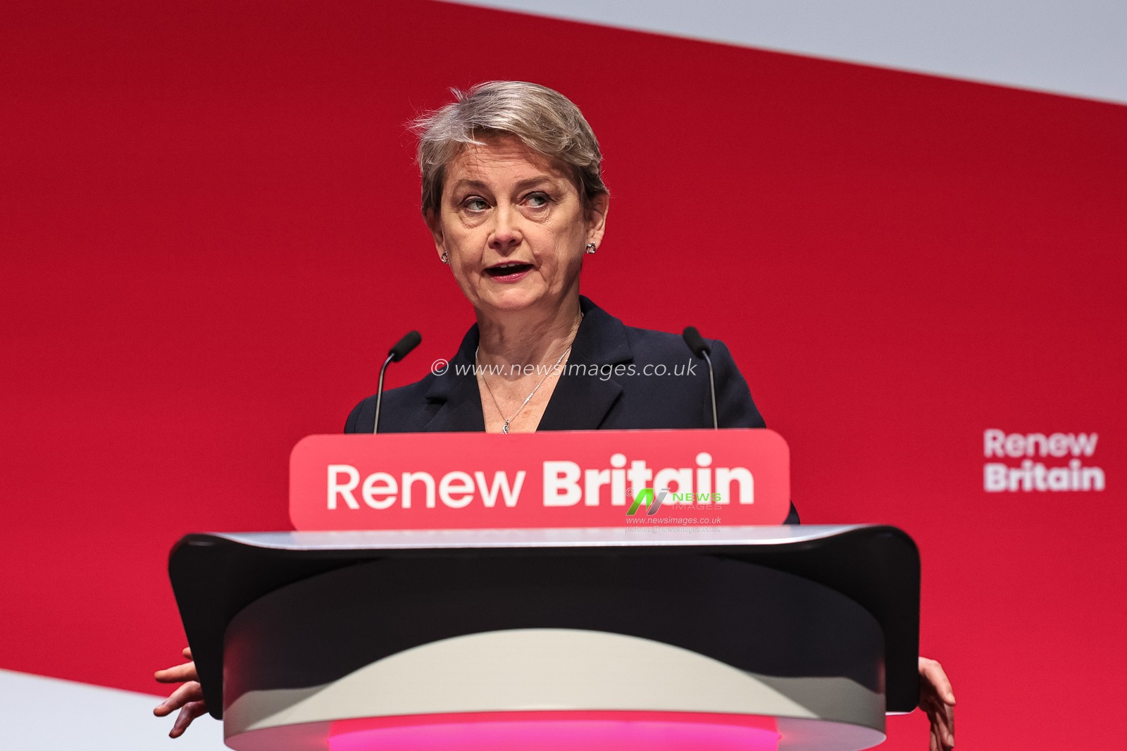 Yvette Cooper MP, Foreign Secretary speaks during the labour Party Annual Conference 2025 Day 2 at The ACC, Liverpool, United Kingdom, 29th September 2025

(Photo by Mark Cosgrove/News Images)