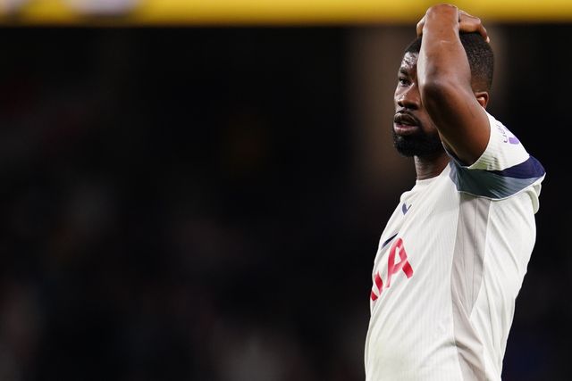 Kevin Danso of Tottenham Hotspur at full time during the Premier League match Tottenham Hotspur vs Leeds United at Tottenham Hotspur Stadium, London, United Kingdom on 11 May 2026

(Photo by Harvey Murphy/News Images)