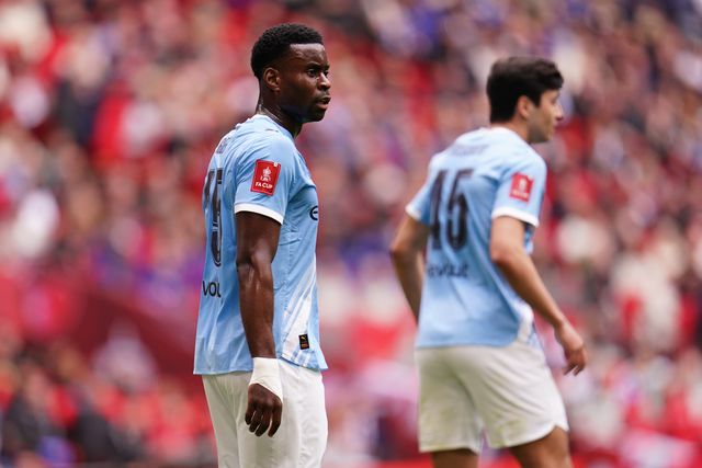 Marc Guehi of Manchester City during the Emirates FA Cup Final match Chelsea vs Manchester City at Wembley Stadium, London, United Kingdom on 16 May 2026

(Photo by Harvey Murphy/News Images)
