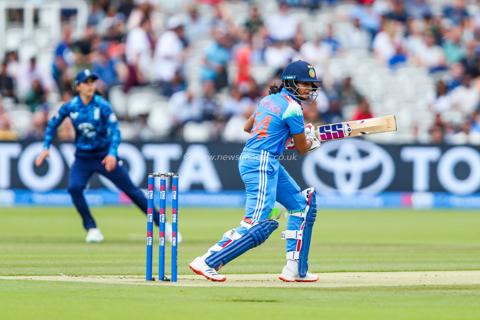Pratika Rawal of India bats during the 2nd Metro Bank One Day International England Women v India Women at Lords, London, United Kingdom, 19th July 2025

(Photo by Izzy Poles/News Images)