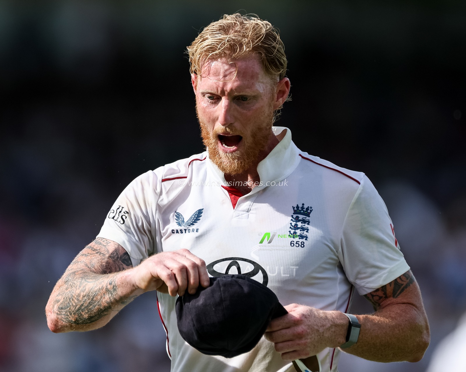 England captain Ben Stokes reacts after he’s bowled his over during the 3rd Rothesay Test Match Day 3 England v India at Lords, London, United Kingdom, 12th July 2025

(Photo by Mark Cosgrove/News Images)