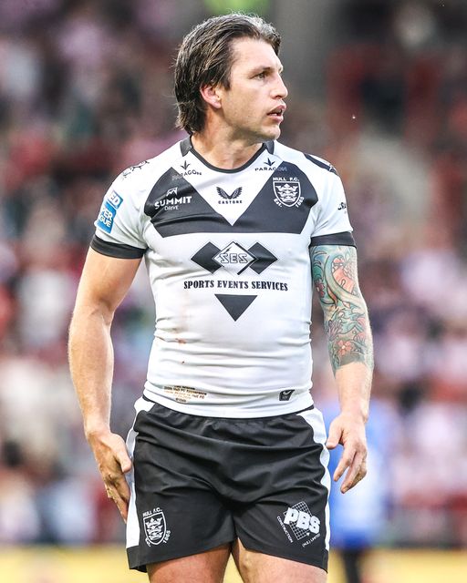 Tom Briscoe of Hull FC during the Betfred Super League round 12 match Leigh Leopards vs Hull FC at Leigh Sports Village, Leigh, United Kingdom on 22 May 2026

(Photo by Alfie Cosgrove/News Images)