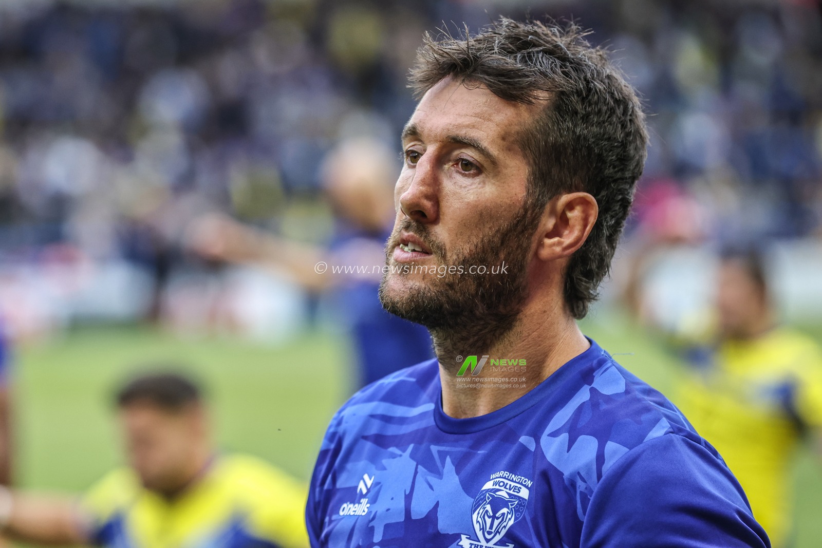 Stefan Ratchford of Warrington Wolves during pre-game warm up during the Betfred Super League Round 12 match Warrington Wolves vs Hull KR at Halliwell Jones Stadium, Warrington, United Kingdom, 23rd May 2025

(Photo by Alfie Cosgrove/News Images)