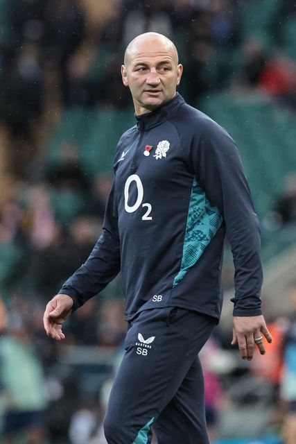 Steve Borthwick head coach of England in the pre-game warm up during the Quilter Nations Series 2025 match England vs Australia at Allianz Stadium, Twickenham, United Kingdom, 1st November 2025

(Photo by Mark Cosgrove/News Images)

*** GER AUT SUI OUT ***