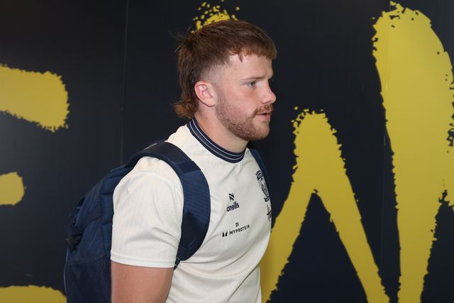Luke Thomas of Warrington Wolves arrives during the Betfred Super League round 16 match Warrington Wolves vs Catalans Dragons at The Halliwell Jones Stadium, Warrington, United Kingdom on 25 June 2026

(Photo by Alfie Cosgrove/News Images)