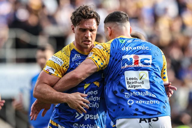 Brodie Croft of Leeds Rhinos during pre-game warm up during the Betfred Super League round 19 match Leeds Rhinos vs Salford Red Devils at Headingley Stadium, Leeds, United Kingdom, 18th July 2025

(Photo by Alfie Cosgrove/News Images)