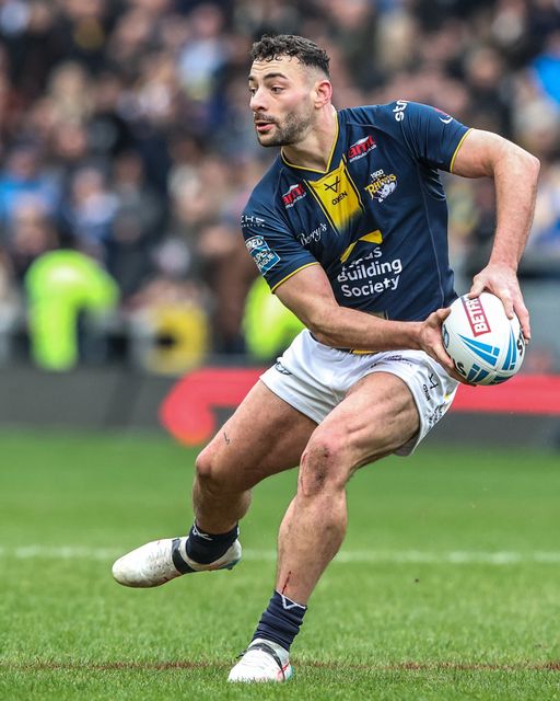 Jake Connor of Leeds Rhinos during the Betfred Super League round 4 match Leeds Rhinos vs Castleford Tigers at AMT Headingley Stadium, Leeds, United Kingdom on 08 March 2026

(Photo by Alfie Cosgrove/News Images)