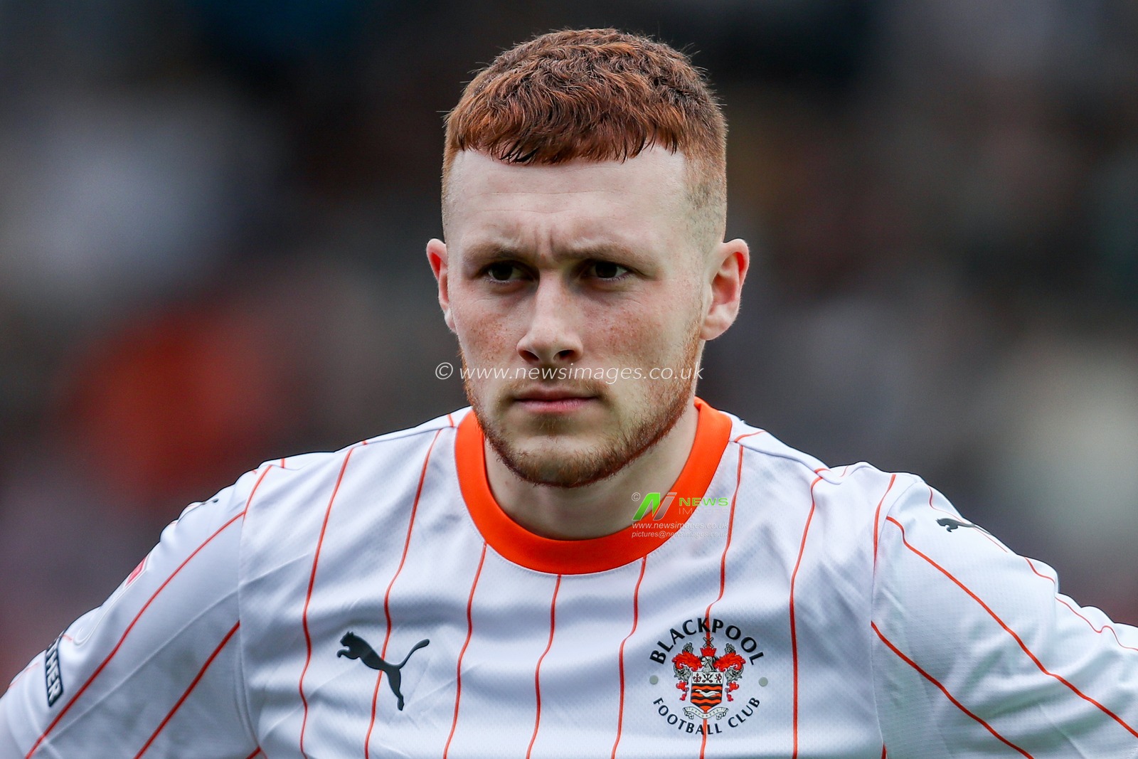 Sonny Carey of Blackpool lines up prior to the Sky Bet League 1 match Northampton Town vs Blackpool at Sixfields Stadium, Northampton, United Kingdom, 22nd March 2025

(Photo by Izzy Poles/News Images)