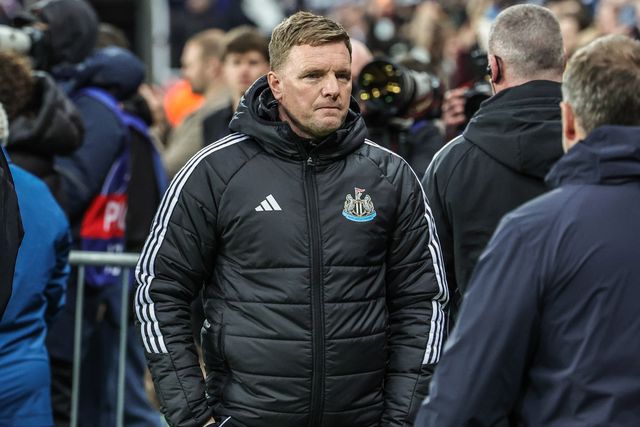 Eddie Howe manager of Newcastle United during the UEFA Champions League Last 16 match Newcastle Untied vs Barcelona at St. James's Park, Newcastle, United Kingdom on 10 March 2026

(Photo by Mark Cosgrove/News Images)