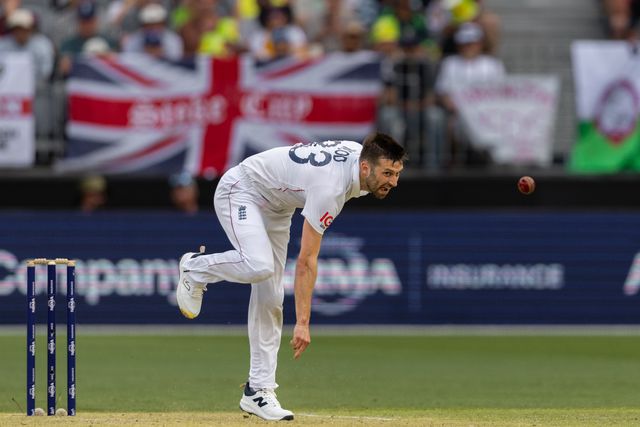 Mark Wood of England bowls during the NRMA Insurance Ashes First Test Day 2 Australia vs England at Optus Stadium, Perth, Australia, 22nd November 2025

(Photo by Santanu Banik/News Images)

*** GER AUT SUI OUT ***