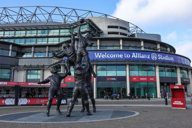A general view of The Allianz Stadium and the Core Values Statue during the Quilter Nations Series 2025 match England vs Fiji at Allianz Stadium,, Twickenham, United Kingdom, 8th November 2025

(Photo by Mark Cosgrove/News Images)

*** GER AUT SUI OUT ***