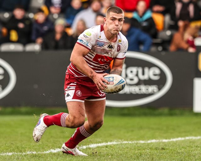 Brad O'Neill of Wigan Warriors during the Betfred Super League round 1 match Castleford Tigers vs Wigan Warriors at OneBore Stadium, Castleford, Untied Kingdom on 15 February 2026

(Photo by Alfie Cosgrove/News Images)