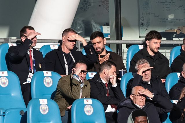 Bruno Fernandes Manchester United captain is in attendance during the FA Youth Cup Final match Manchester City U18 vs Manchester United U18 at Joie Stadium, Manchester, United Kingdom on 14 May 2026

(Photo by Mark Cosgrove/News Images)