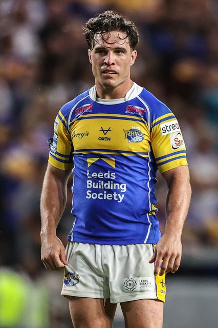 Brodie Croft of Leeds Rhinos during the Betfred Super League round 19 match Leeds Rhinos vs Salford Red Devils at Headingley Stadium, Leeds, United Kingdom, 18th July 2025

(Photo by Alfie Cosgrove/News Images)