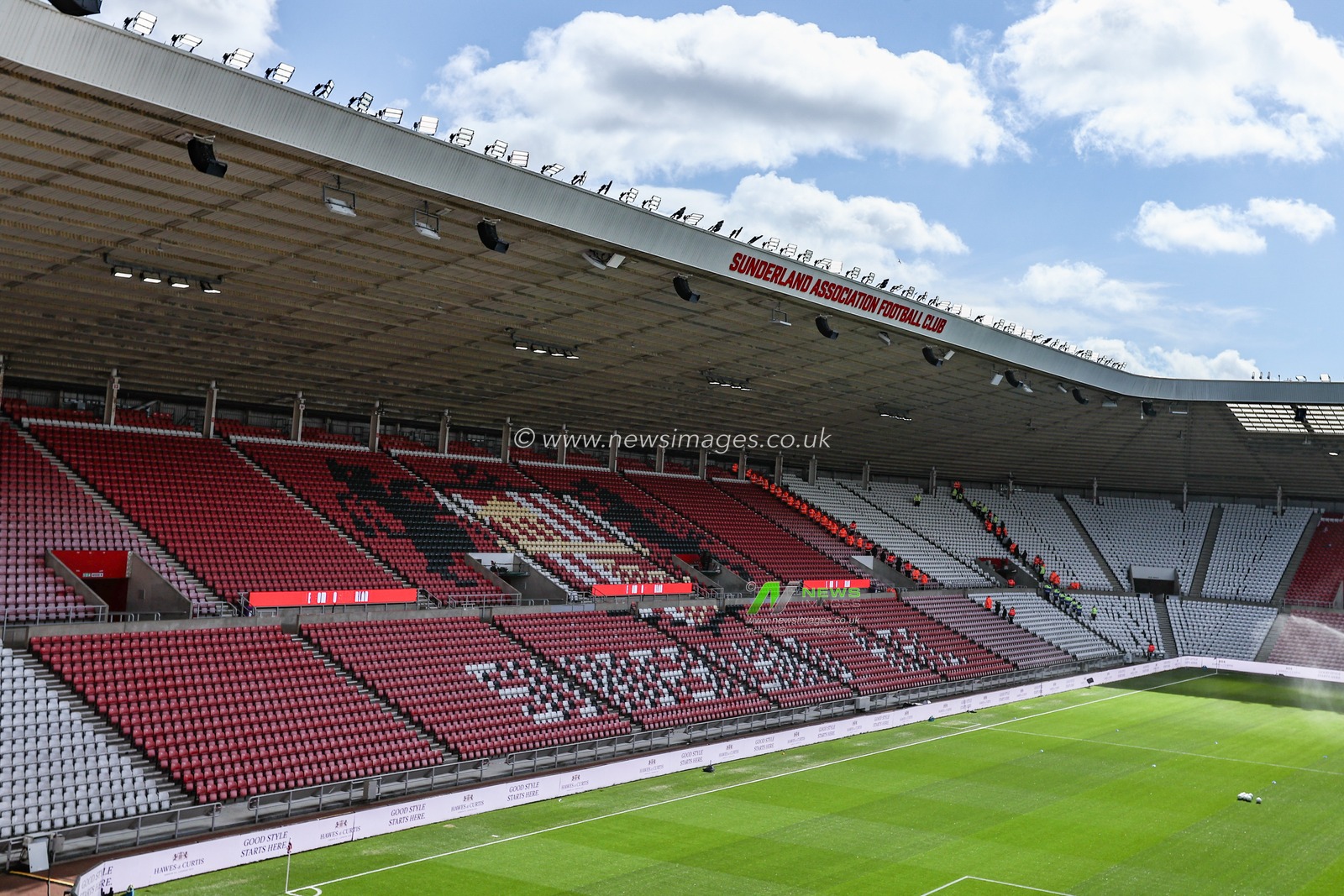 A general view of Stadium of Light ahead of the Premier League match Sunderland vs Tottenham Hotspur at Stadium Of Light, Sunderland, United Kingdom on 12 April 2026

(Photo by Alfie Cosgrove/News Images)