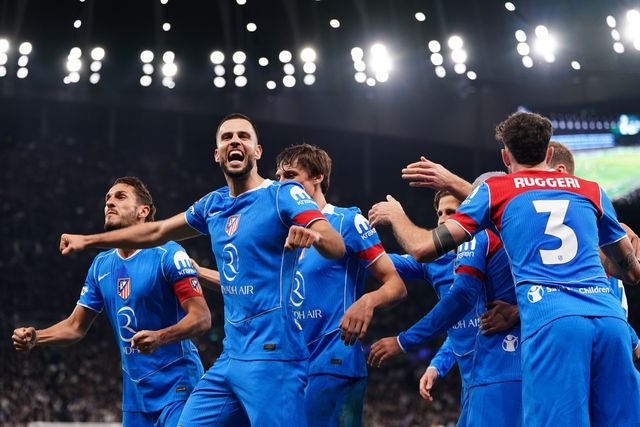 David Hancko of Atlético Madrid celebrates goal during the UEFA Champions League match Tottenham Hotspur vs Atletico Madrid at Tottenham Hotspur Stadium, London, United Kingdom on 18 March 2026

(Photo by Harvey Murphy/News Images)