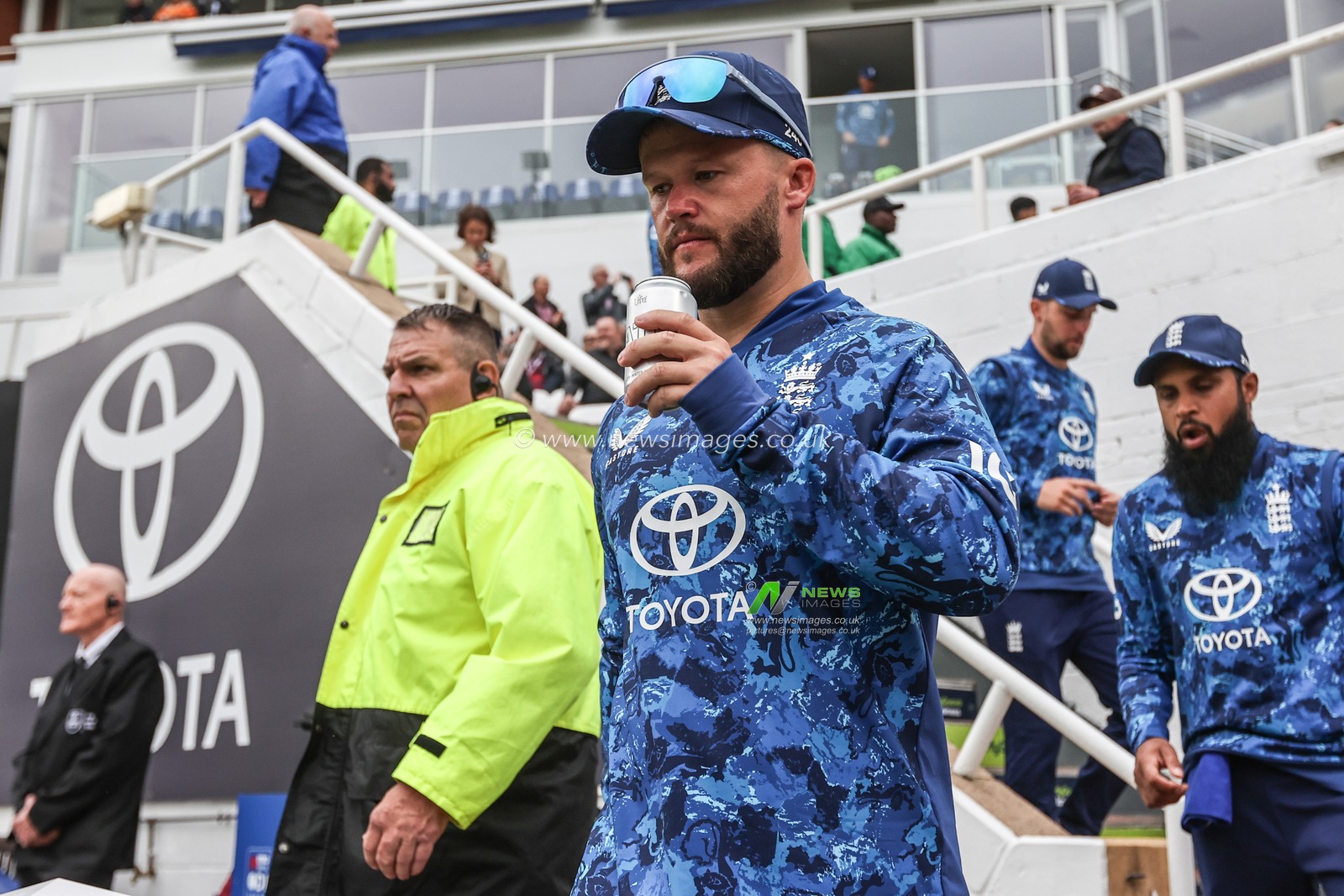 Ben Duckett of England comes out for the game during the 3rd Metro Bank ODI England v West Indies at The Kia Oval, London, United Kingdom, 3rd June 2025

(Photo by Alfie Cosgrove/News Images)