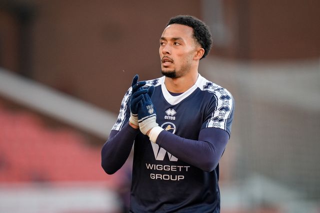Femi Azeez of Millwall in the pregame warmup session  during the Sky Bet Championship match Stoke City vs Millwall at Bet365 Stadium, Stoke On Trent, United Kingdom on 21 April 2026

(Photo by Maynard Manyowa/News Images)