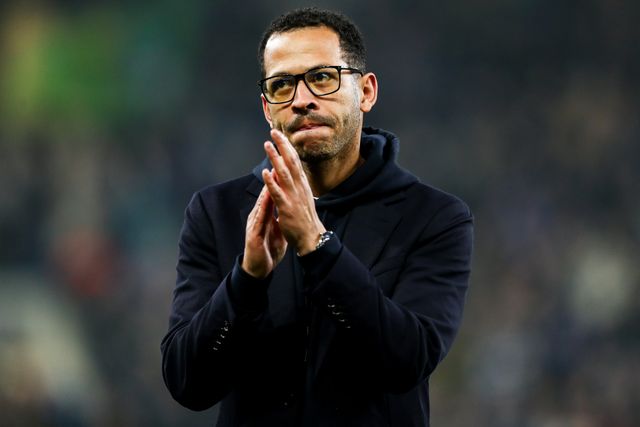 Liam Rosenior manager of Chelsea claps fans dejected after 3-0 defeat after the Premier League match Everton vs Chelsea at Hill Dickinson Stadium, Liverpool, United Kingdom on 21 March 2026

(Photo by Jorge Horsted/News Images)