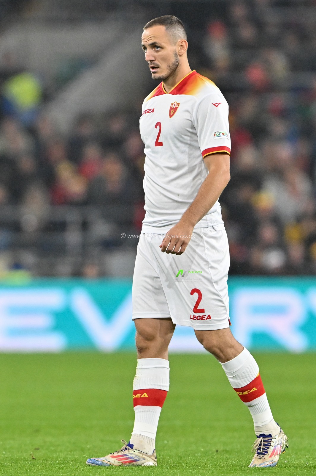 Andrija VukÄeviÄ‡ of Montenegro during the UEFA Nations League - League B - Group 4 match Wales vs Montenegro at Cardiff City Stadium, Cardiff, United Kingdom, 14th October 2024

(Photo by Cody Froggatt/News Images)