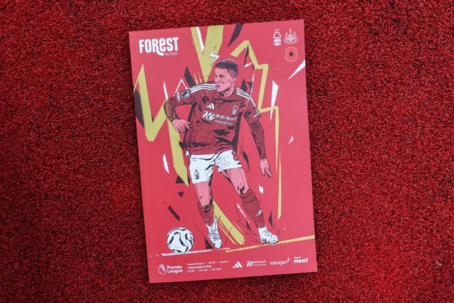 Elliot Anderson of Nottingham Forest on the front cover of the match day programme during the Premier League match West Ham United vs Everton at London Stadium, London, United Kingdom, 9th November 2024

(Photo by Alfie Cosgrove/News Images)