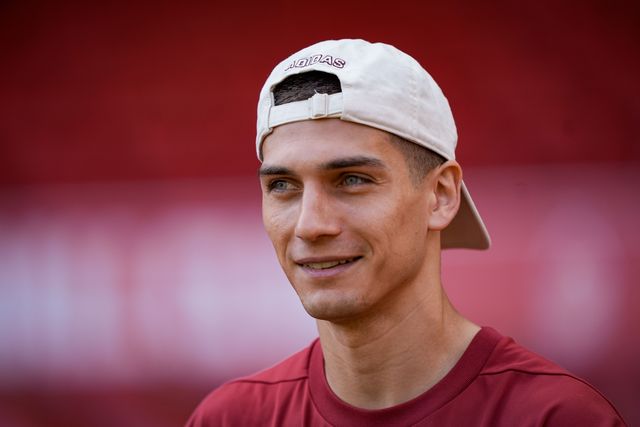 Nicolas Dominguez of Nottingham Forest arrives at the stadium prior to kick off during the Premier League match Nottingham Forest vs Burnley at City Ground, Nottingham, United Kingdom on 19 April 2026

(Photo by Maynard Manyowa/News Images)