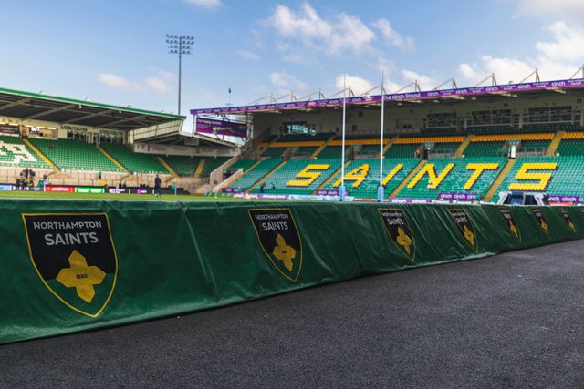 Cinch Franklins Gardens before the Gallagher Premiership match Northampton Saints vs Sale Sharks at Cinch Stadium at Franklin's Gardens, Northampton, United Kingdom, 20th December 2025

(Photo by Craig Evans/News Images)

*** GER AUT SUI OUT ***