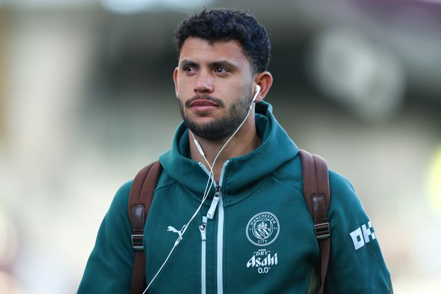 Matheus Nunes of Manchester City arrives ahead of the Premier League match Burnley vs Manchester City at Turf Moor, Burnley, United Kingdom on 22 April 2026

(Photo by Jorge Horsted/News Images)