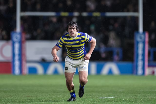 Max Wood of Warrington Wolves during the Pre Season match Warrington Wolves vs Leigh Leopards at Halliwell Jones Stadium, Warrington, United Kingdom, 30th January 2026

(Photo by Mark Cosgrove/News Images)