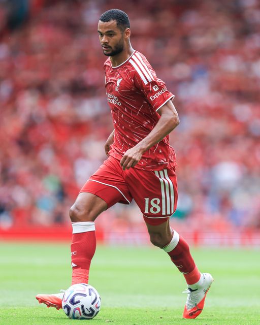 Cody Gakpo of Liverpool with ball at his feet during the pre-season friendly match Liverpool vs Monaco at Anfield, Liverpool, United Kingdom on 09 August 2026

(Photo by Jorge Horsted/News Images)