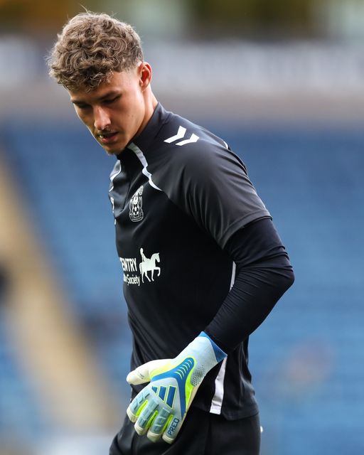 Coventry City goalkeeper Carl Rushworth warms up ahead of the Sky Bet Championship match Blackburn Rovers vs Coventry City at Ewood Park, Blackburn, United Kingdom on 17 April 2026

(Photo by Jorge Horsted/News Images)