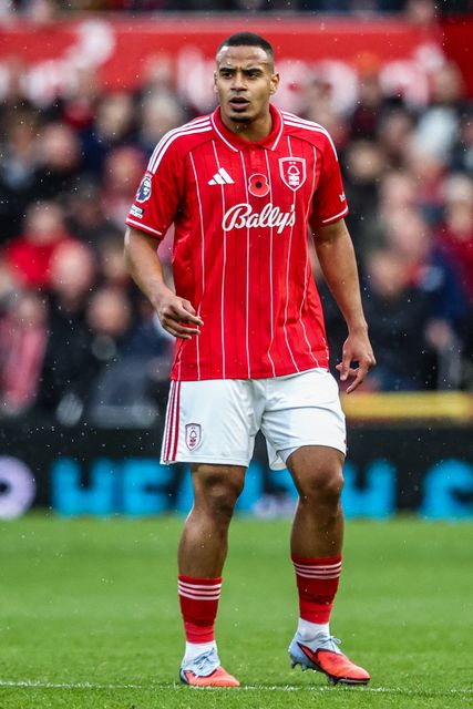 Murillo of Nottingham Forest during the Premier League match Nottingham Forest vs Manchester United at City Ground, Nottingham, United Kingdom, 1st November 2025

(Photo by Alfie Cosgrove/News Images)

*** GER AUT SUI OUT ***