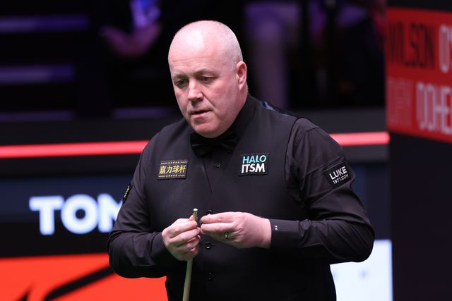 John Higgins during the 2025 Halo World Snooker Championship Game between John Higgins and Xiao Guodongat Crucible Theatre, Sheffield, United Kingdom, 26th April 2025

(Photo by Alex Roebuck/News Images)
