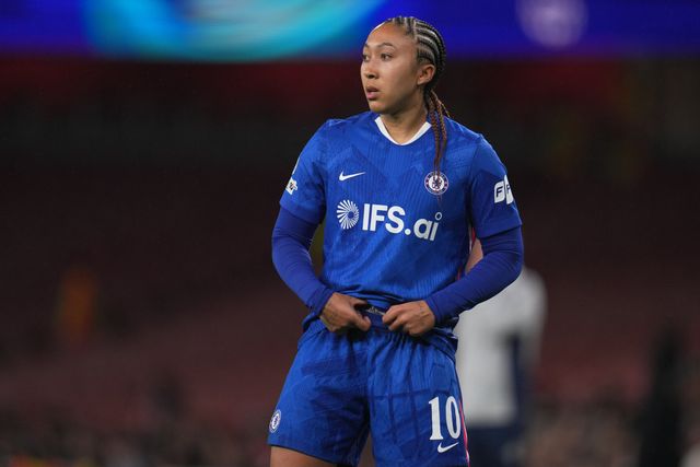 Lauren James of Chelsea during the UEFA Women's Champions League Quarter-finals match Arsenal vs Chelsea at Arsenal Stadium, London, United Kingdom on 24 March 2026

(Photo by Harvey Murphy/News Images)