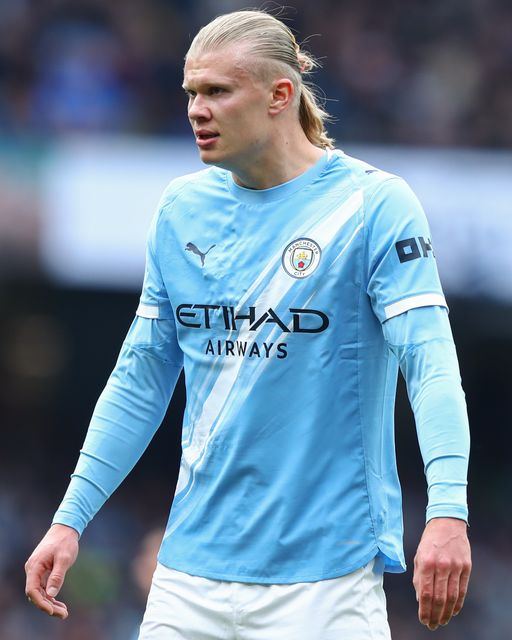 Erling Haland of Manchester City during the Premier League match Manchester City vs Brentford at The City in the Community Etihad Stadium, Manchester, United Kingdom on 09 May 2026

(Photo by Jorge Horsted/News Images)