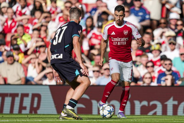 Gabriel Martinelli of Arsenal on the ball during the Pre-season friendly match Arsenal vs Athletic Bilbao at Emirates Stadium, London, United Kingdom, 9th August 2025

(Photo by Harvey Murphy/News Images)