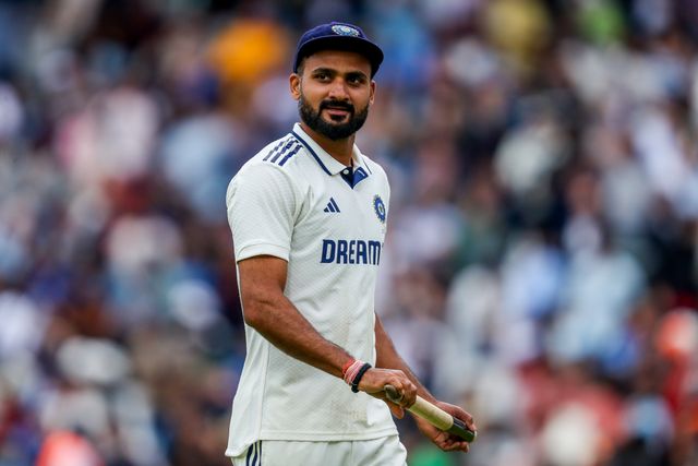 Akash Deep of India reacts as the series is drawn following the 5th Rothesay Test Match day 5 England v India at The Kia Oval, London, United Kingdom, 4th August 2025

(Photo by Izzy Poles/News Images)