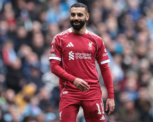Mohamed Salah of Liverpool during the Emirates FA Cup Quarter-Final match Manchester City vs Liverpool at Etihad Stadium, Manchester, United Kingdom on 04 April 2026

(Photo by Mark Cosgrove/News Images)