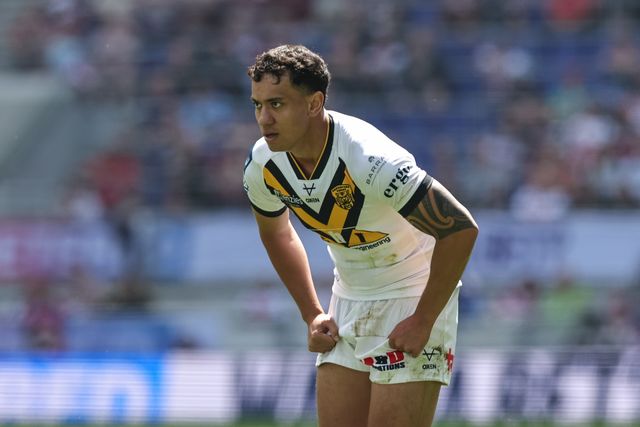 Daejarn Asi of Castleford Tigers during the Betfred Super League Magic Weekend match Wakefield Trinity vs Castleford Tigers at Hill Dickinson Stadium, Liverpool, United Kingdom on 05 July 2026

(Photo by Mark Cosgrove/News Images)