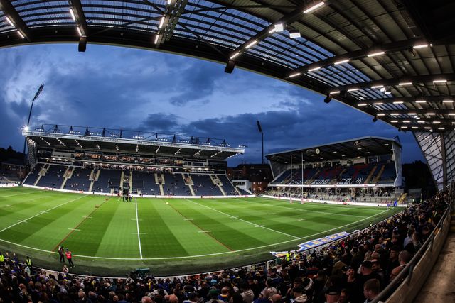 A general view of Headingley Stadium ahead of the Betfred Super League play-off Eliminator 1 match Leeds Rhinos vs St Helens at Headingley Stadium, Leeds, United Kingdom, 27th September 2025

(Photo by Alfie Cosgrove/News Images)