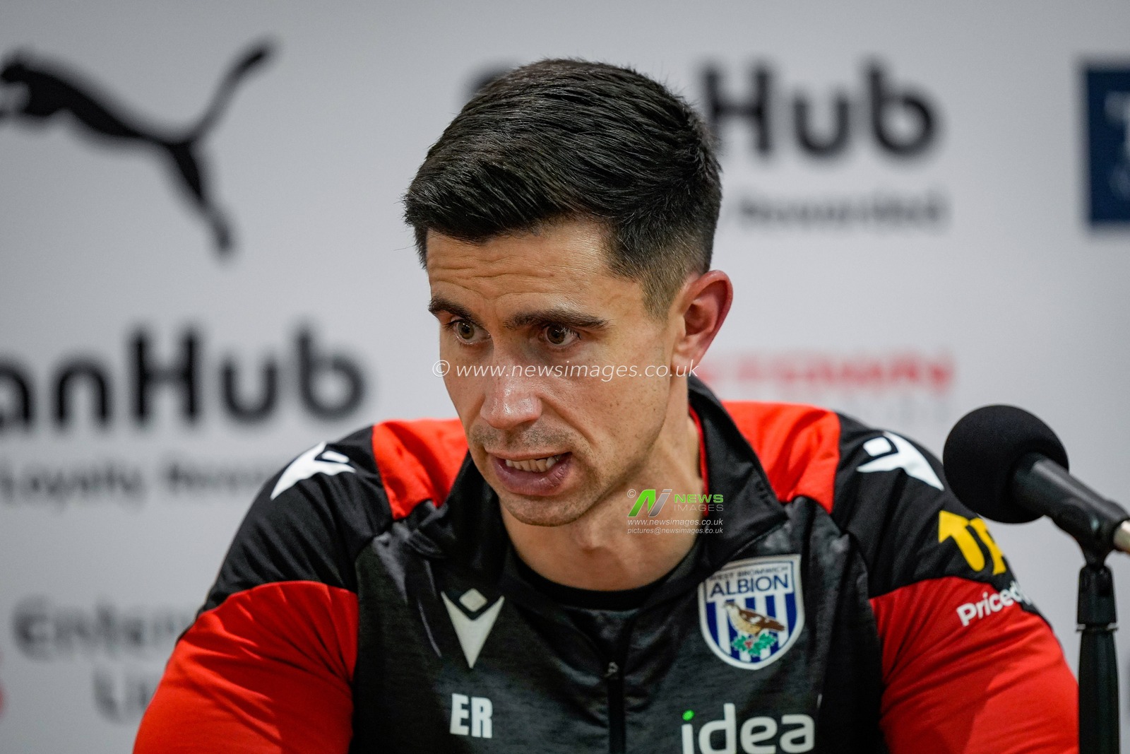 Eric Ramsay manager of West Bromwich Albion in the manager post match press conference during the Sky Bet Championship match Derby County vs West Bromwich Albion at Pride Park Stadium, Derby, United Kingdom on 23 January 2026

(Photo by Maynard Manyowa/News Images)